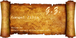 Gangel Zilia névjegykártya